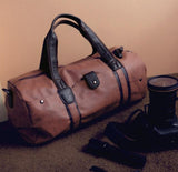 The Dover Duffel - Sturdy 19" Men's Leather Travel Duffel Bag (Multiple Colors)