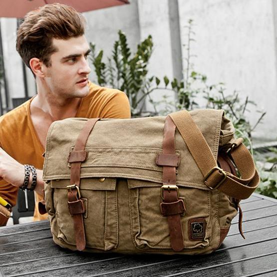 The Normandy - Rugged Canvas Tactical Messenger Bag for Men