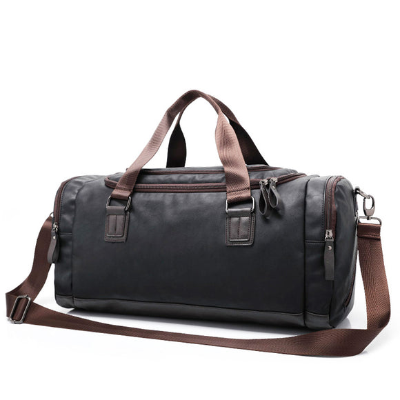 The Portsmouth Duffel - Men's Faux Leather Weekender Duffel Bag from Manly Packs