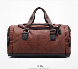 The Portsmouth Duffel - Men's Faux Leather Weekender Duffel Bag from Manly Packs
