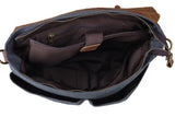 The Abenaki Messenger - Men's Leather & Canvas Messenger CCW Travel Bag (Multiple Colors)