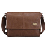 The Architect - Leather Portfolio Briefcase Messenger Bag for Men from Manly Packs