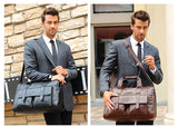 The Madison Ave - Large Leather Messenger Briefcase Bag for Men from Manly Packs