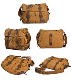 The Normandy - Large Rugged Canvas Tactical Messenger Bag for Men (Multiple Colors)