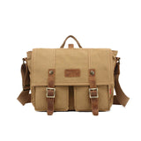 The Navajo Messenger - Rugged Canvas Crossbody Messenger Bag for Men from Manly Packs